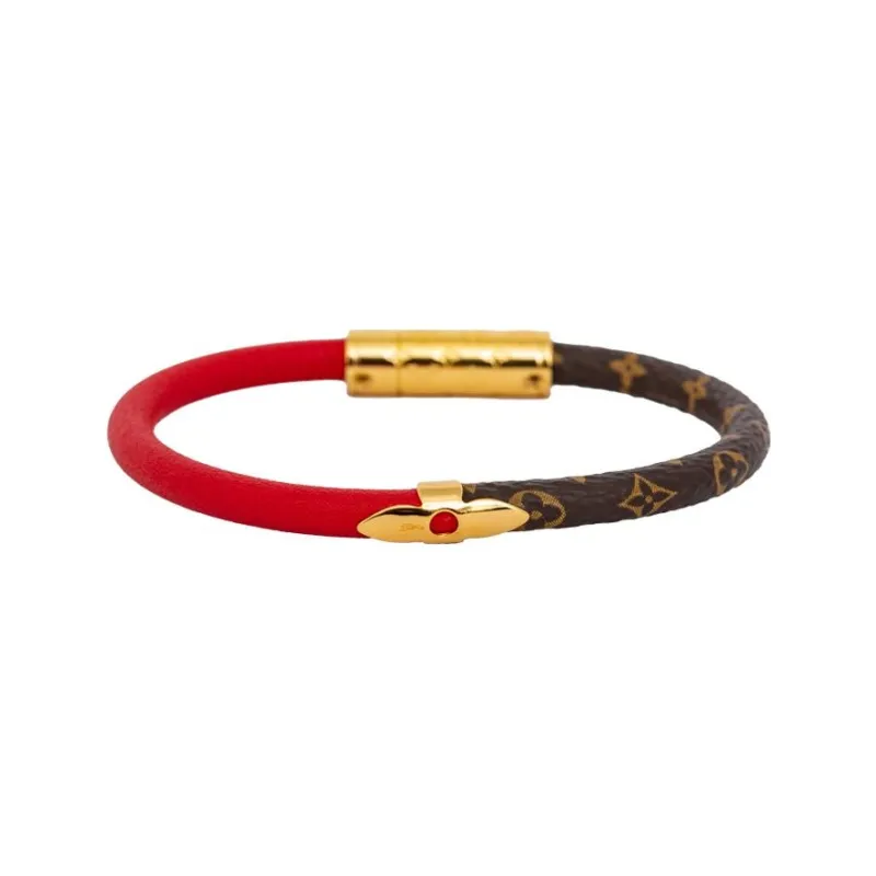 LOUIS VUITTON 2020 Monogram Lv Confidential Costume Bracelet-3
