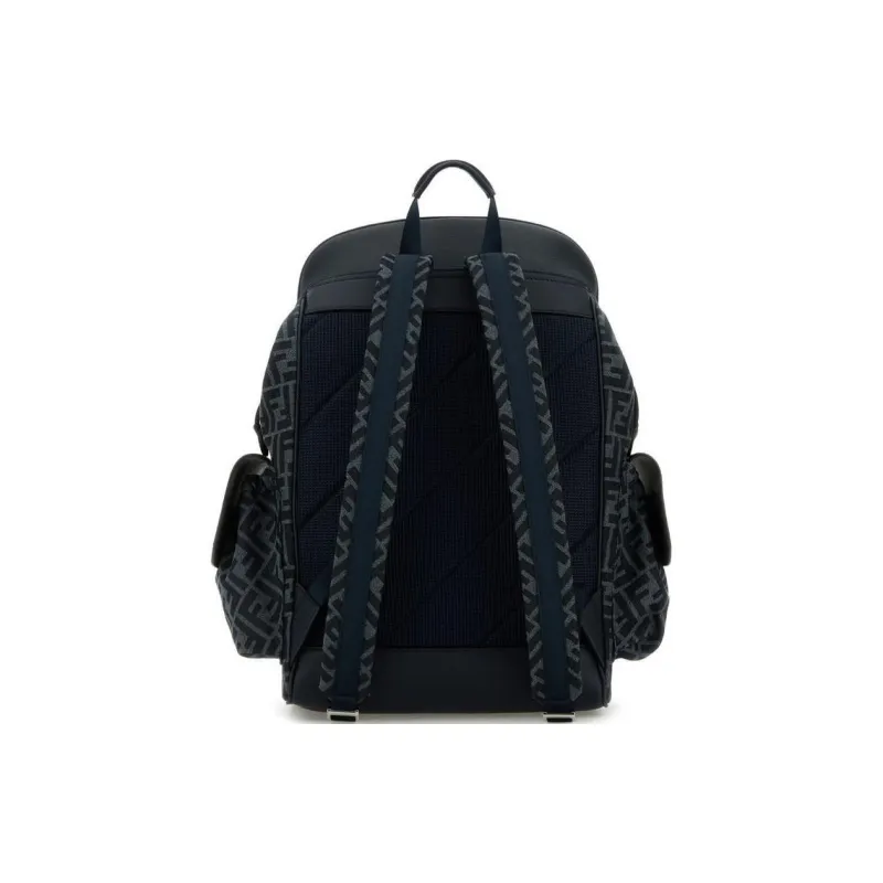 FENDI Fabric Backpack Men's Black-2