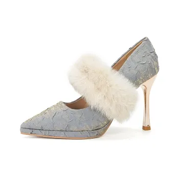 Zubumei Slim Heel High Heels 10CM Women's