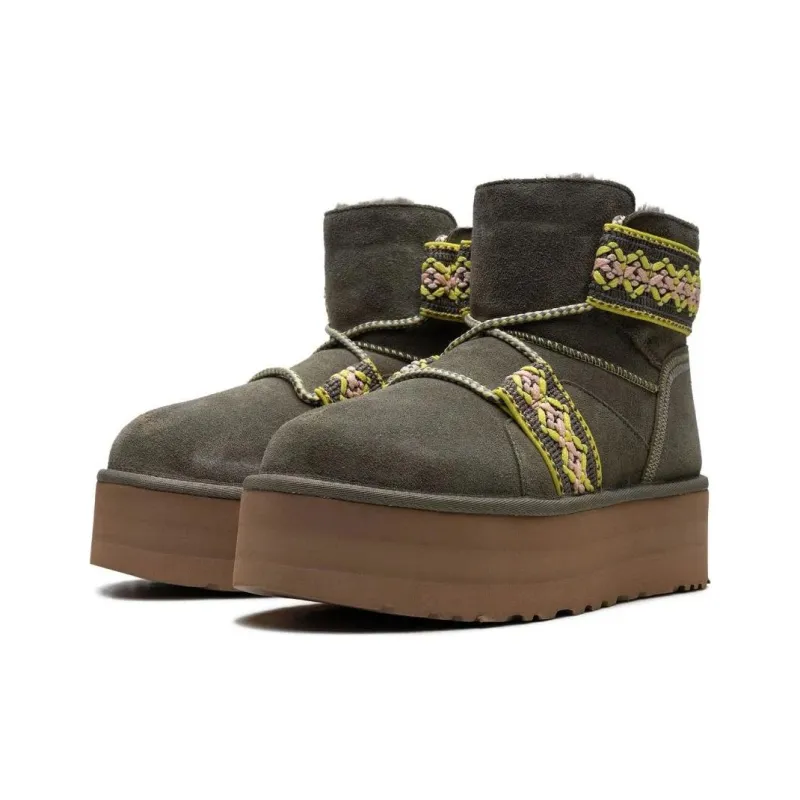 UGG Classic Mini II Braid Platform Boots-3