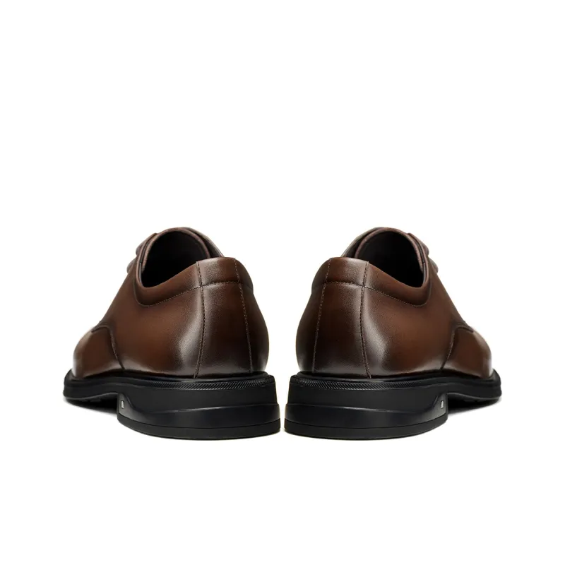CAMEL Dress Shoes Men Low Top Black/Brown-10