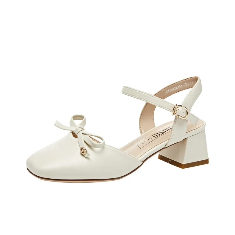 DUSTO Block Heel High Heels 5cm Women's-1