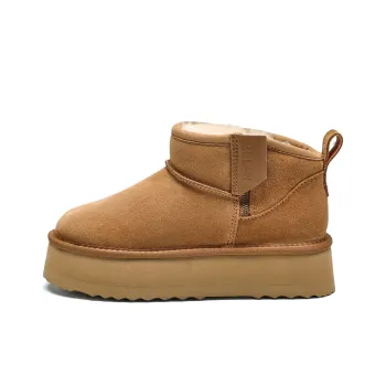 EBLAN Short Mid Calf Snow Boots Women's