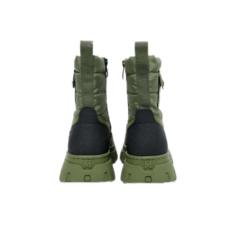 FAIRWHALE Snow Boots Unisex White/Black/Army Green-17