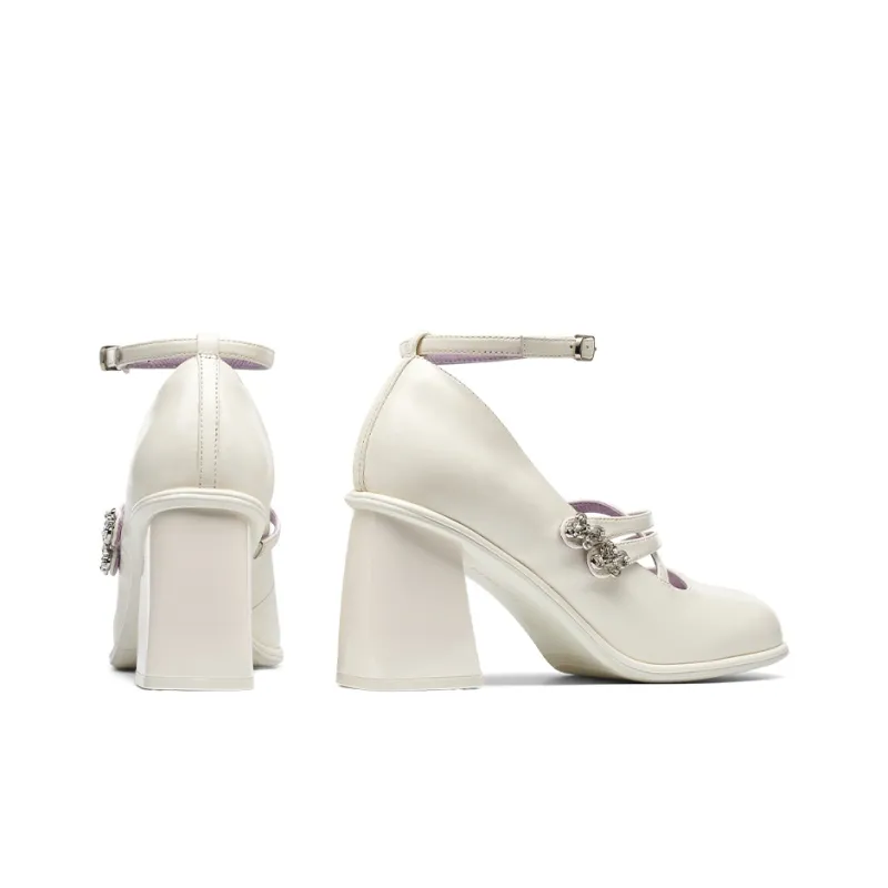 Kiss Kitty High Heels Women's White-3