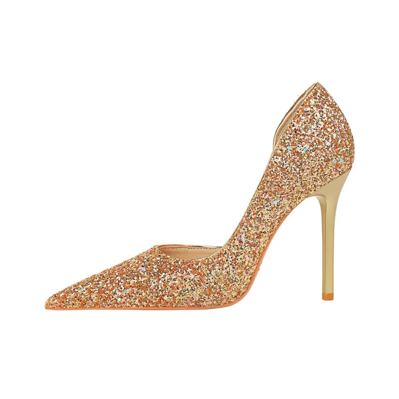 QITUMAUL Slim Heel High Heels 10.5cm Women's-16