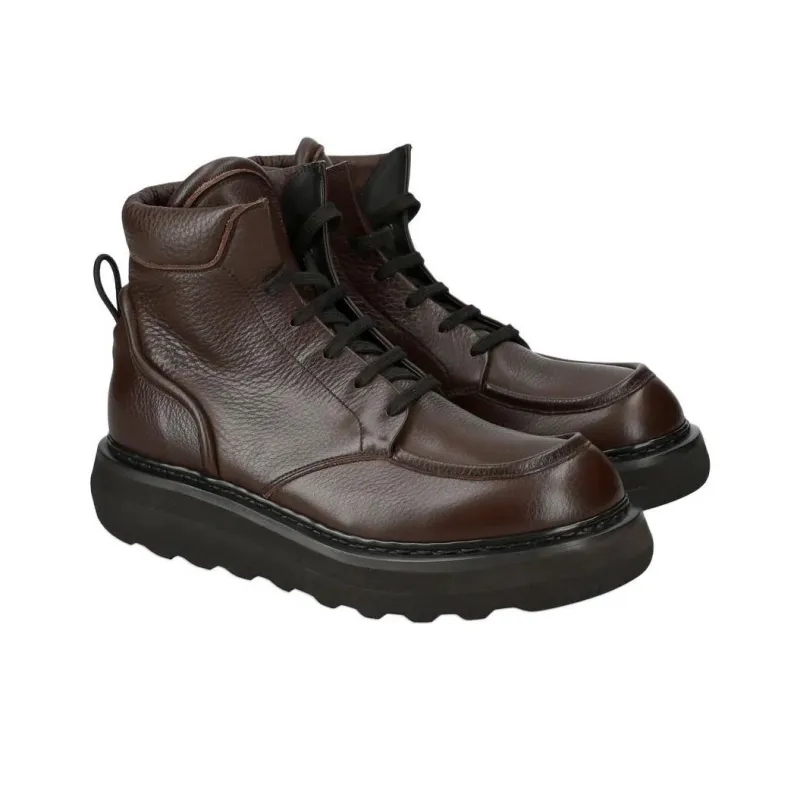 PREMIATA Ankle Boots 4cm Men's Brown-3
