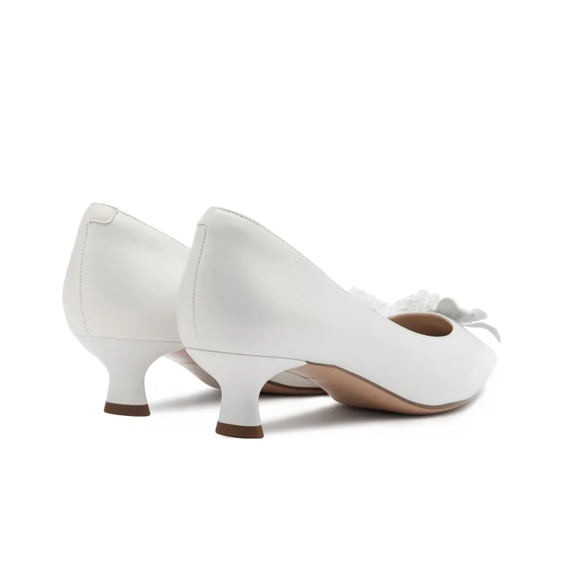 Joypeace Calla Lily Language Chunky Heel High Heels 4cm Women's-2