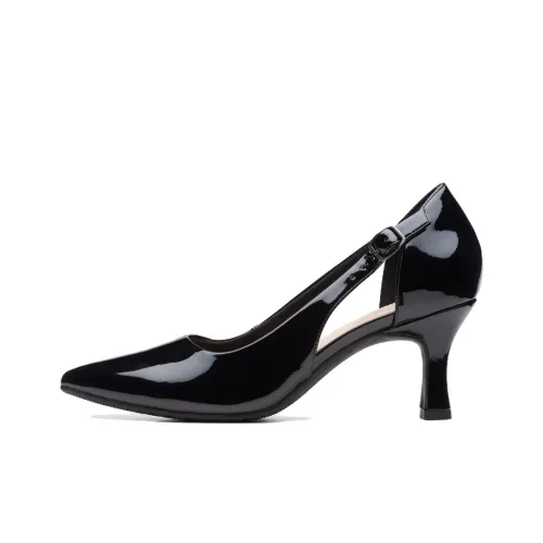 Clarks Slim Heel High Heels 7cm Women's Black