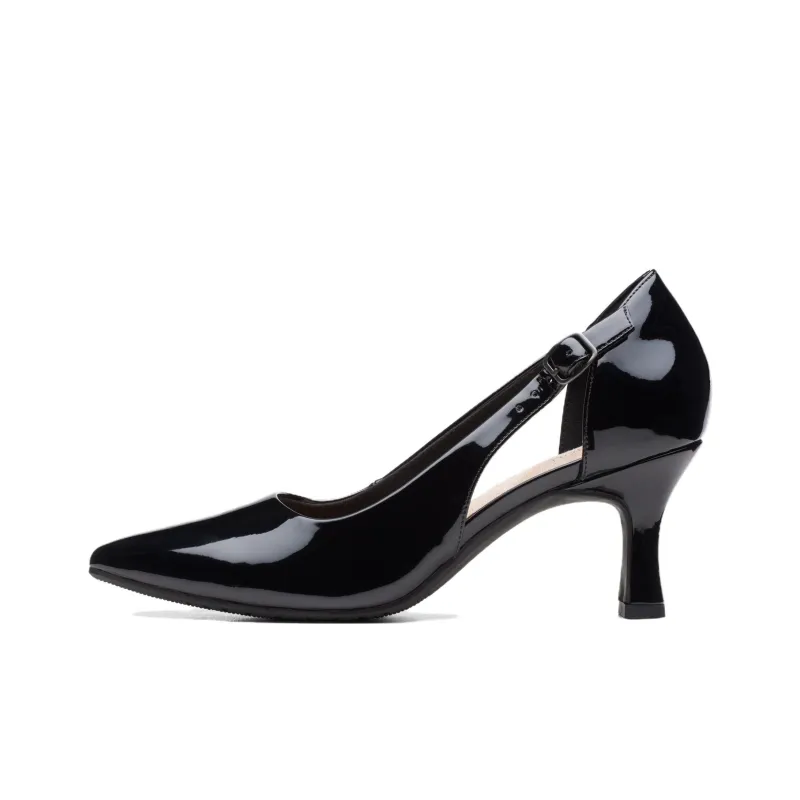 Clarks Slim Heel High Heels 7cm Women's Black-0