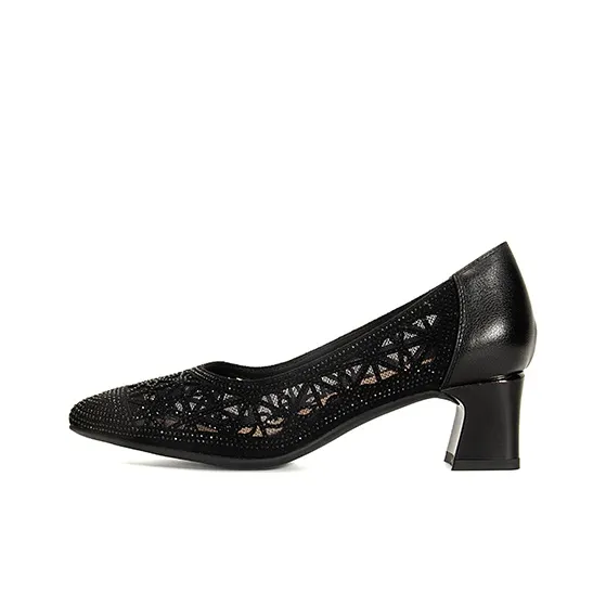 LESELE Chunky Heel High Heels 5cm Women's-8