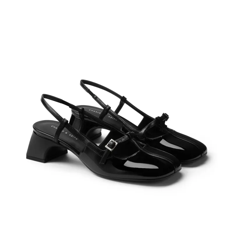 CHARLES&KEITH Chunky Heel High Heels 4.5cm Women's-1