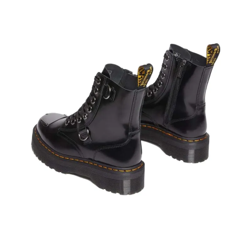 Dr.Martens Jadon Buttero Leather Platform Boots 'Black'-3
