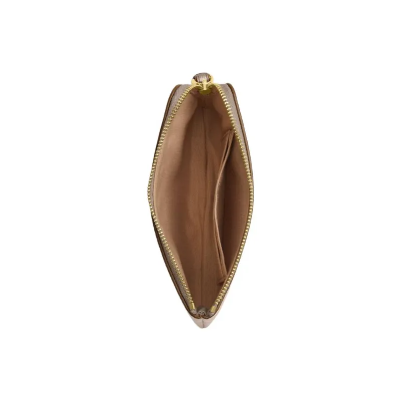 COACH Artificial Leather Clutch Small Size Women's Champagne-1