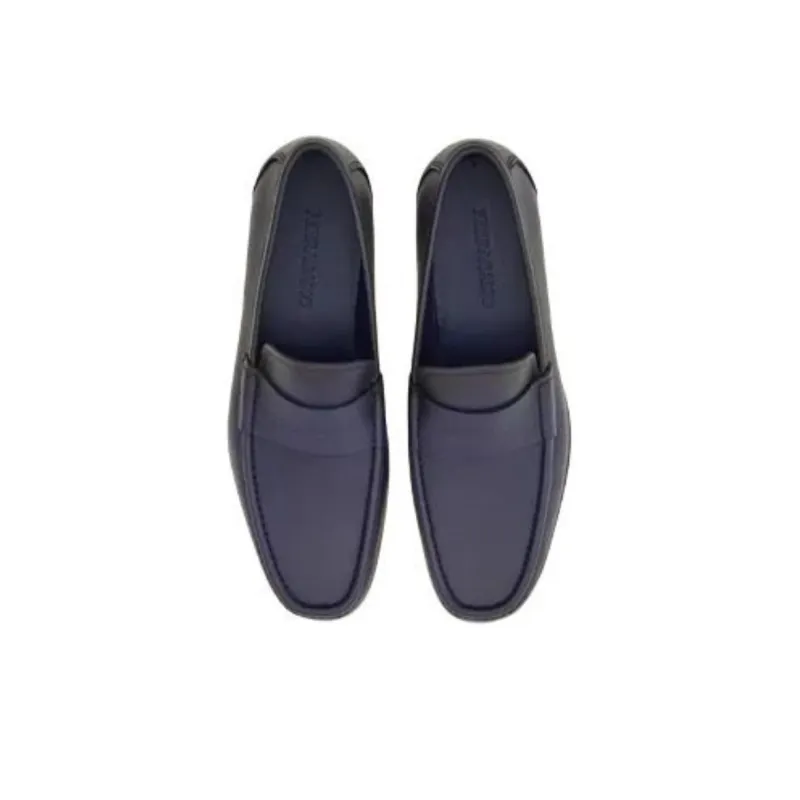 FERRAGAMO Logo-debossed Leather Loafers-3