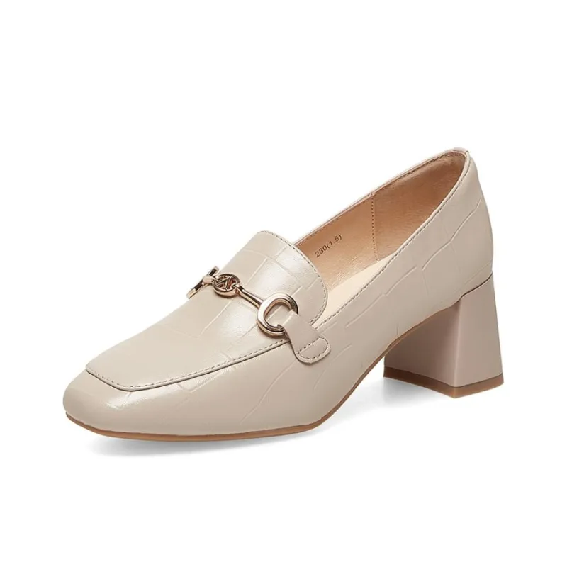 BASTO Chunky Heel High Heels 6cm Women's-9
