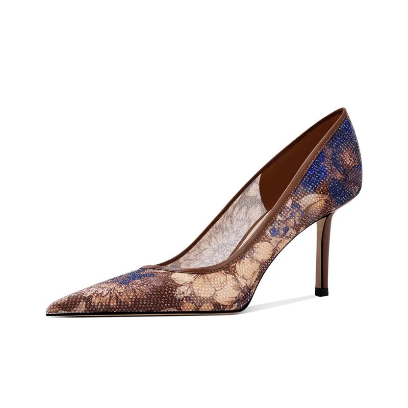 Shesrim Slim Heel High Heels 7.5cm Women's-8