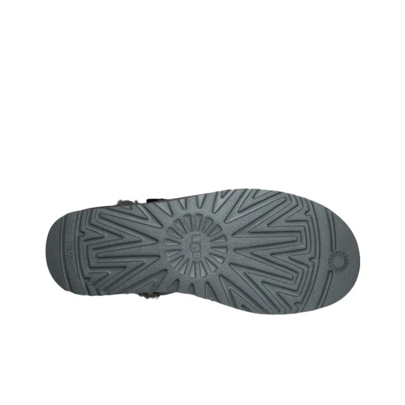 UGG Mini Bailey Button Ii Boot Fleece Lined Gray Women's-5