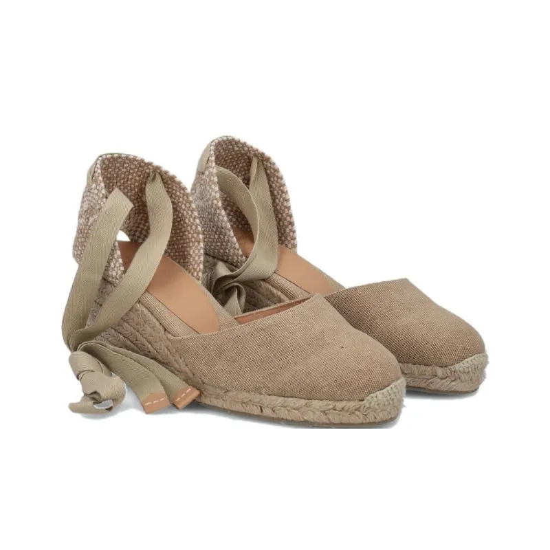 Castañer Wedge Heel High Heels Women's Sand-2