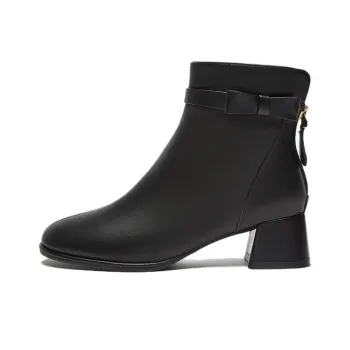 BASTO Ankle Boots Women's Black/Ecru/Apricot