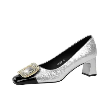 BIGTREE High Heels Women's Silver/Bronze/Black