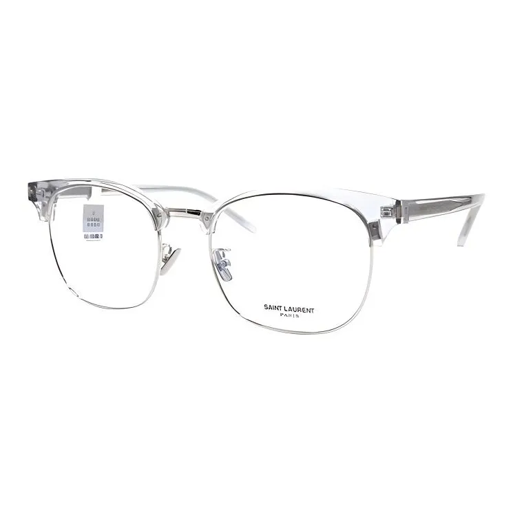 SAINT LAURENT Plate Frame Square Eyeglass Frames Unisex-4