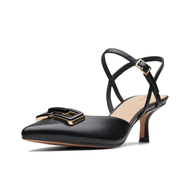 Clarks Slim Heel High Heels 5.5cm Women's Black-1