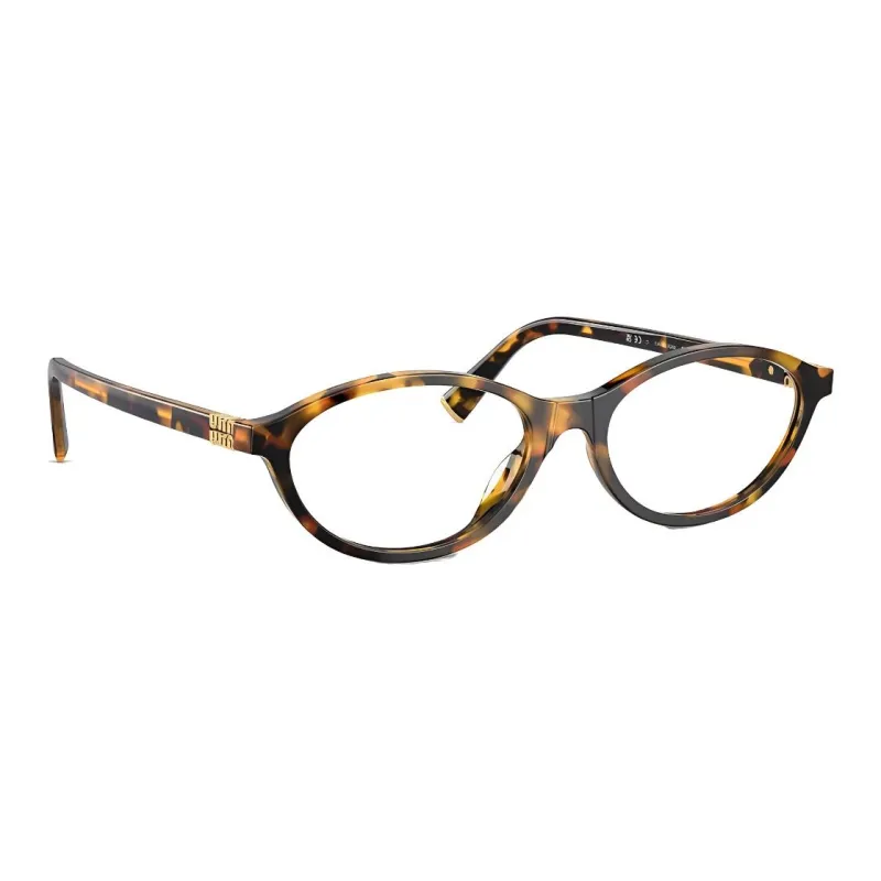 MIU MIU Acetate Oval Eyeglass Frames Women's Tortoiseshell-2