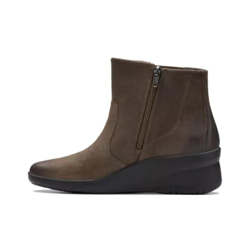 Clarks Ankle Boots Women's Gray Stone