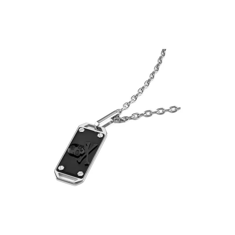PHILIPP PLEIN Skull Bone Necklace-0