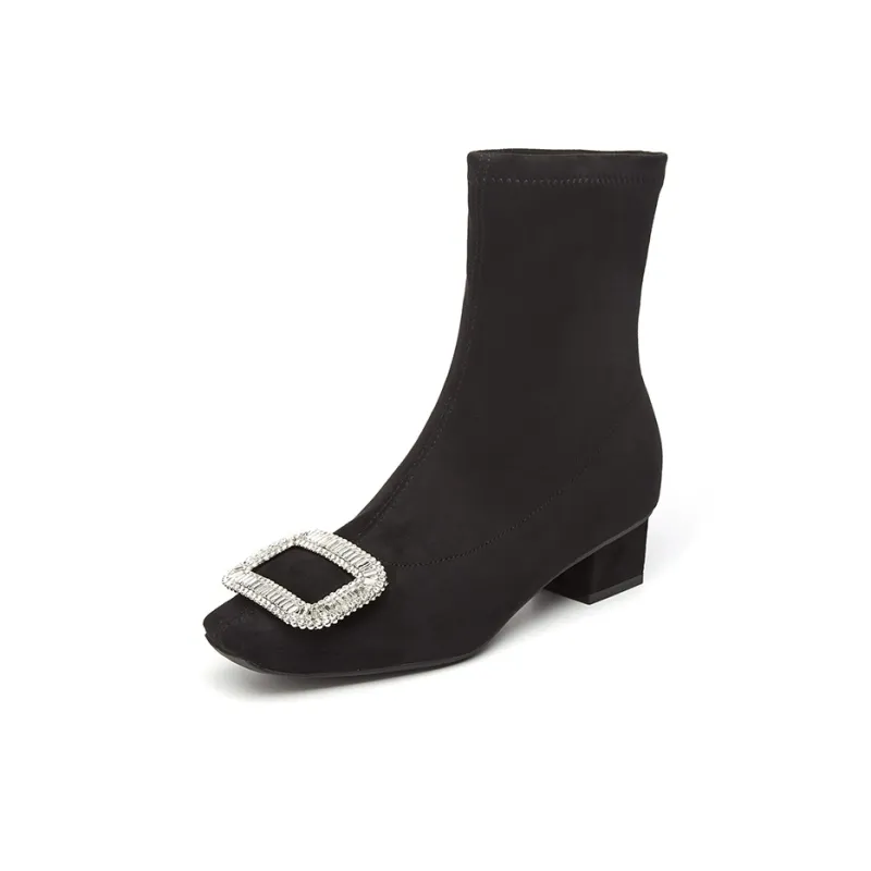 15 MINS Ankle Boots 4cm Women's Black-1