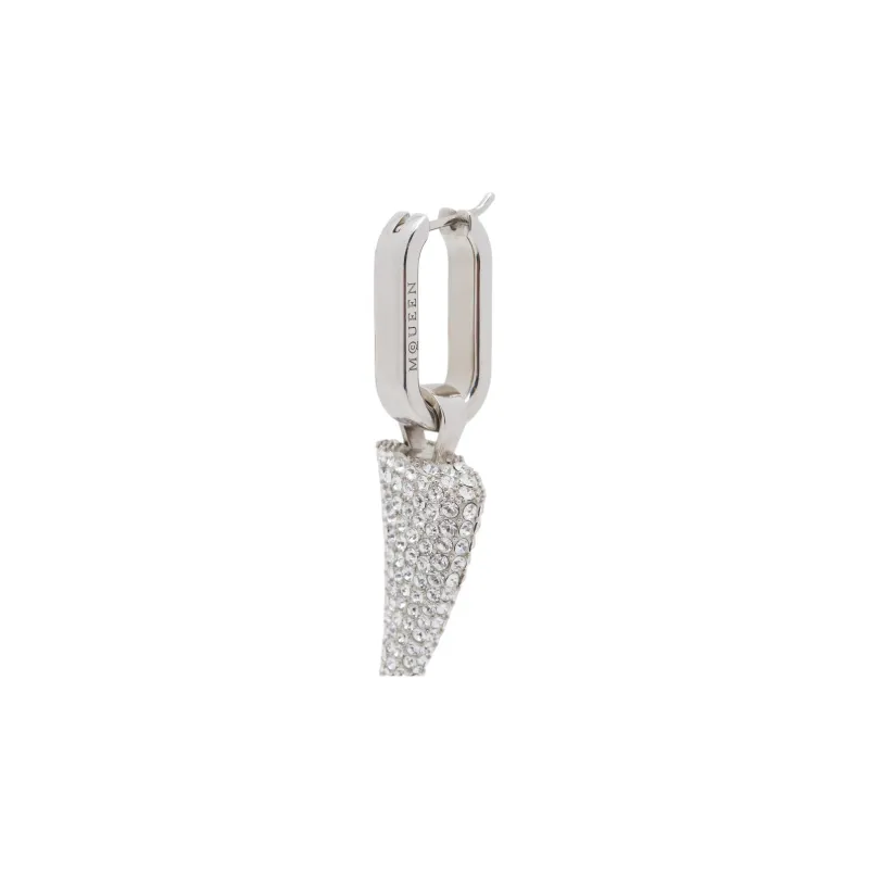 Alexander McQueen Embellished Tiger Claw Earrings-1