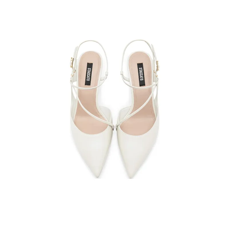 Staccato Flared Heel High Heels 7cm Women's-6