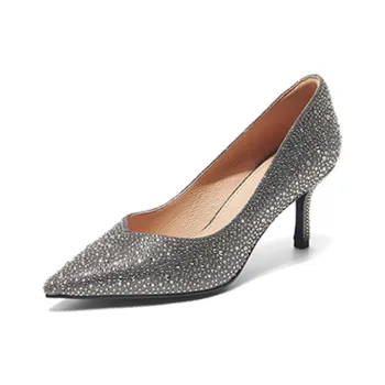 PT'SON Slim Heel High Heels 7cm Women's