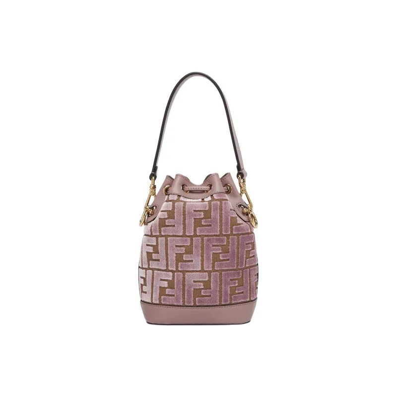 FENDI Mon Tresor Monogrammed Mini Bucket Bag-2
