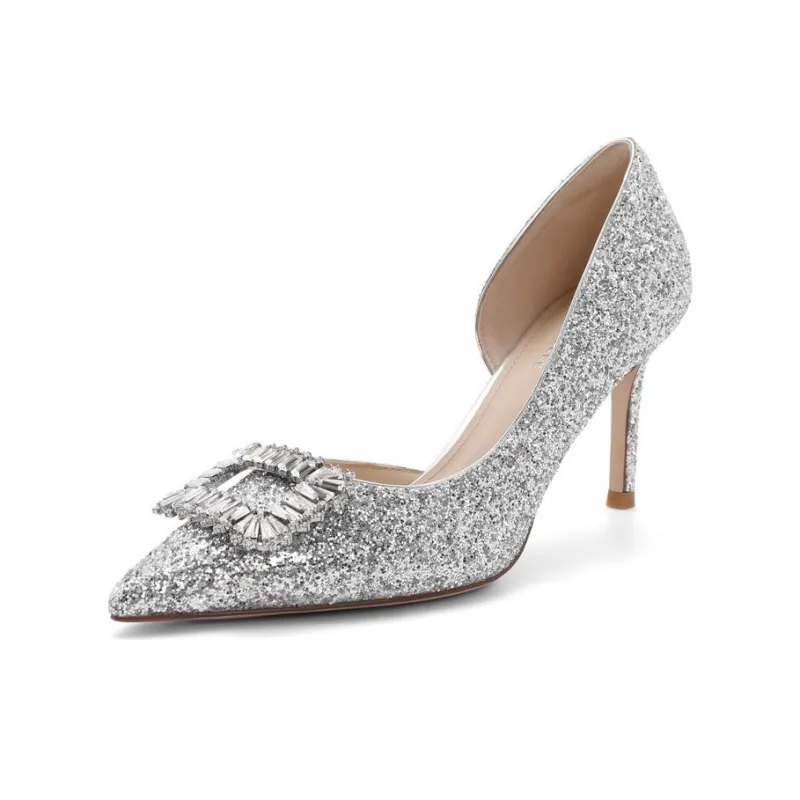 BELLE Chunky Heel High Heels 8CM Women's-5