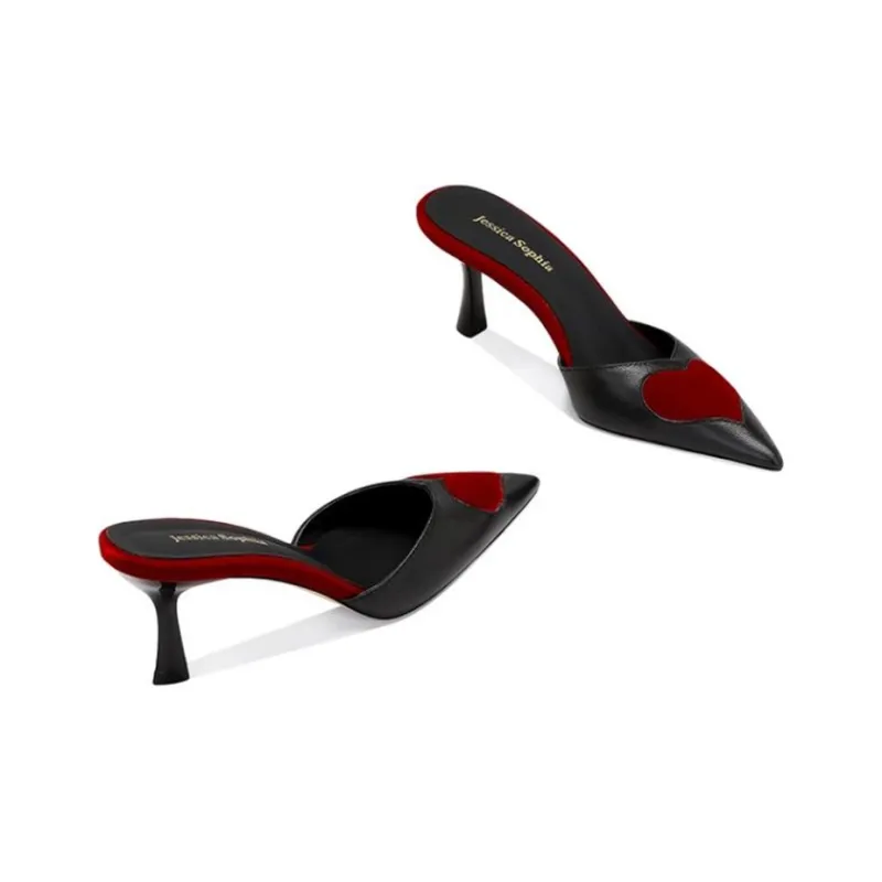 JESSICA SOPHIA Slim Heel High Heels 6cm Women's Black-1