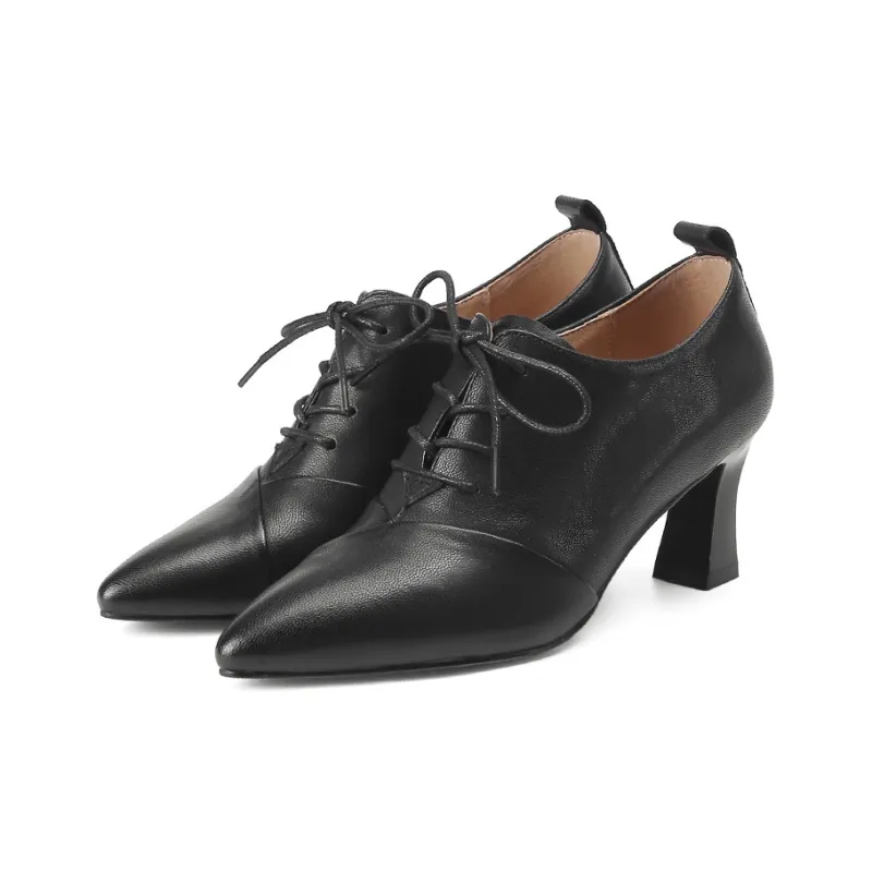 VEDULLAR Chunky Heel High Heels 6.5cm Women's-1