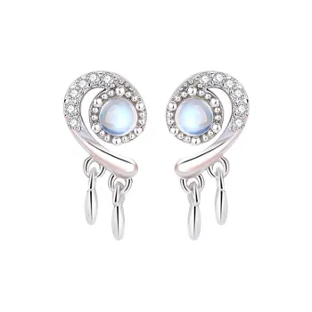 KEMLAIDA S925 Silver Earrings Women's
