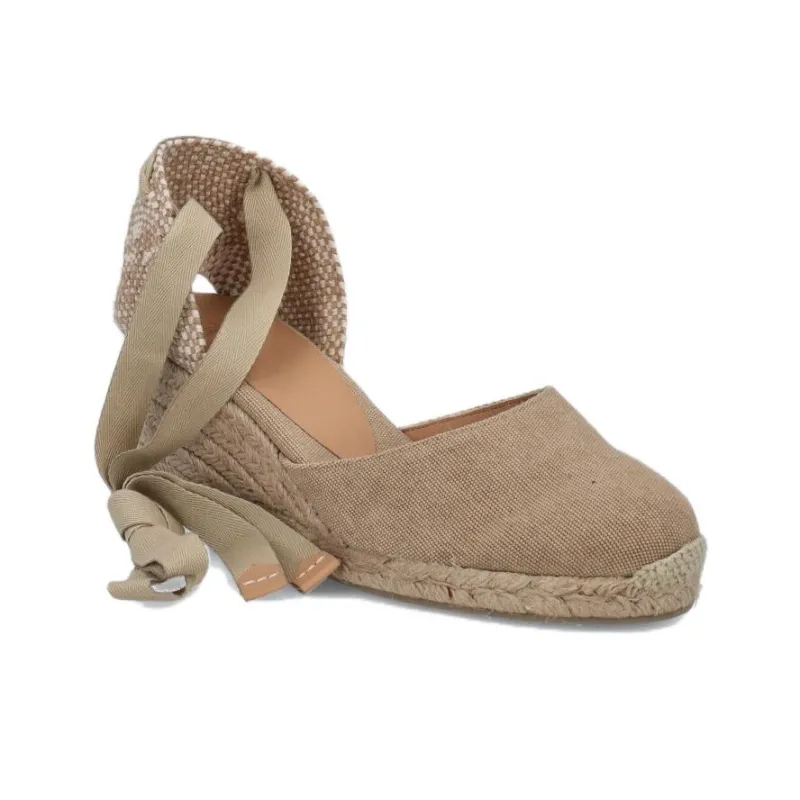 Castañer Wedge Heel High Heels Women's Sand-1