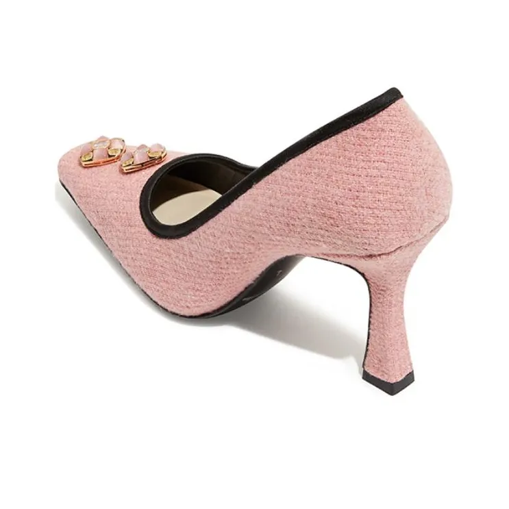 NANA JACQUELINE Slim Heel High Heels 9cm Women's Pink-3