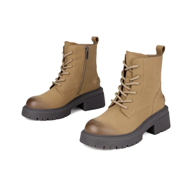 ELLE Martin Boots Women's Camel/Black-1