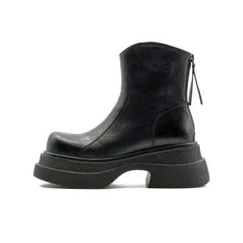 Little Sue Niche Design British Style Hot Girl Square Toe Slim Boots Fashion Commute Ankle Boots Women's