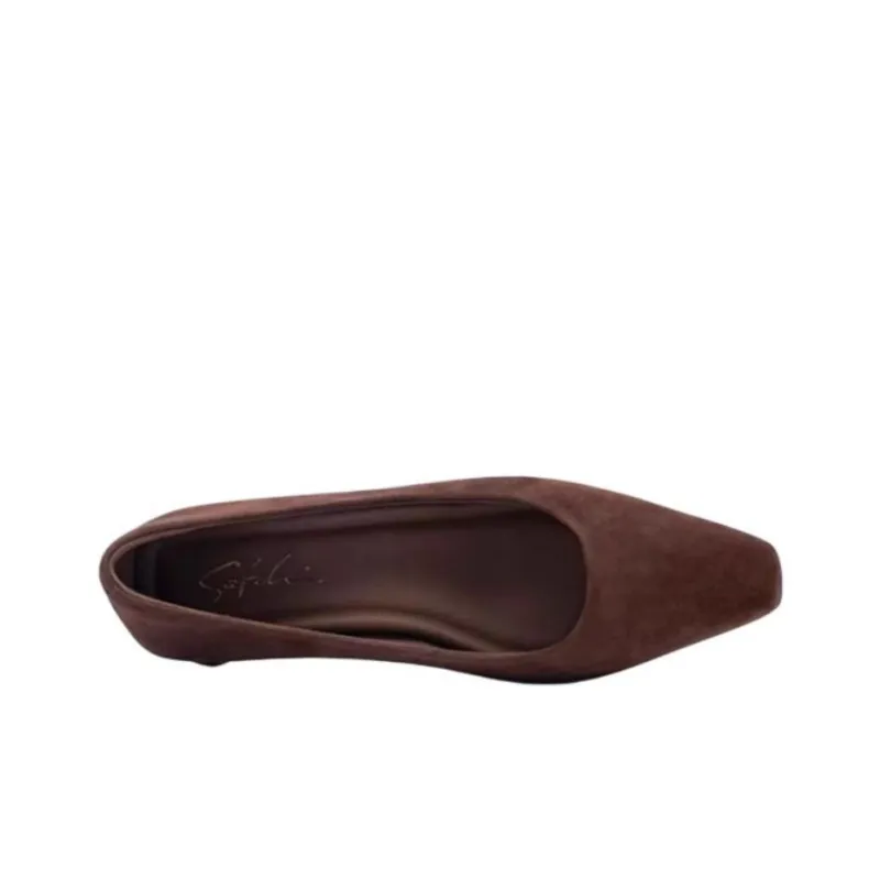 Satchi Chunky Heel High Heels 5cm Women's Coffee-1