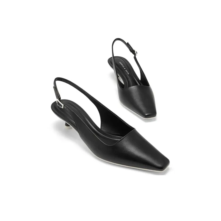 CHARLES&KEITH ITZY In The Same Series High Heels Women's Chalk White/Yellow/Black-8