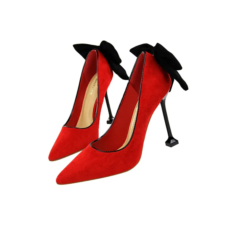 QITUMAUL High Heels Women's Gold-2