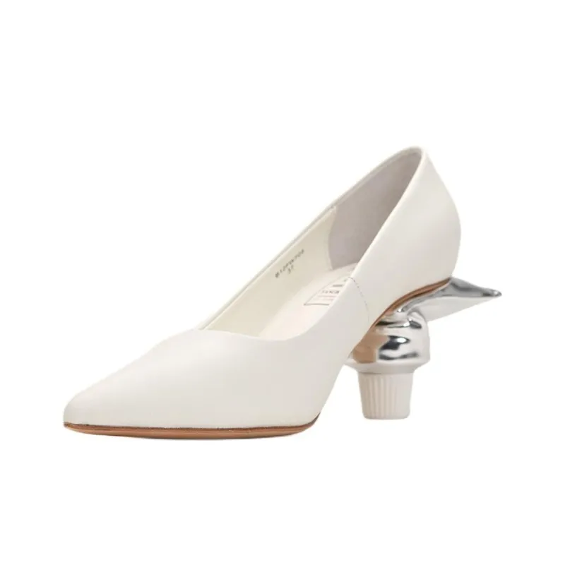 Maison MIHARA YASUHIRO Toothpaste Heel 60mm Leather Pumps-2