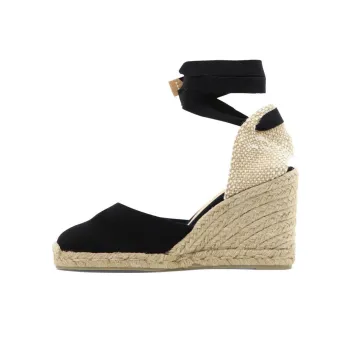 Castañer Carina Ankle Tie Wedge Pumps