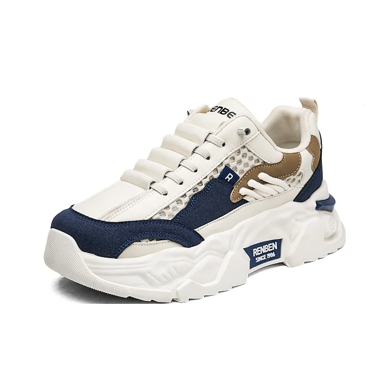 RENBEN Breathable Anti-Slip And Wear-Resistant Low-Top Chunky Sneakers Unisex-1