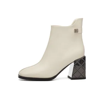 DAPHNE Ankle Boots Women's White/Black
